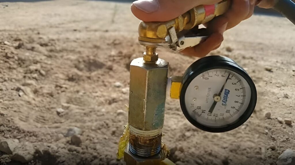 Gas line inspection